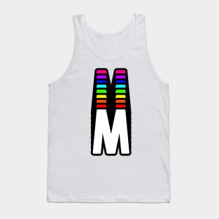 Rainbow Letter, M Tank Top